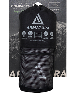 Toalla de microfibra - tamaño grande - color gris