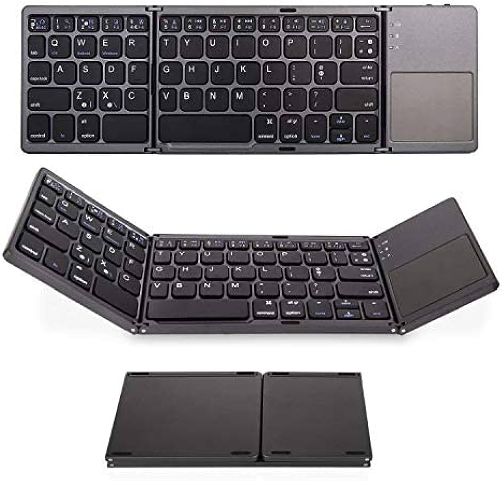 Mini teclado plegable con mouse pad