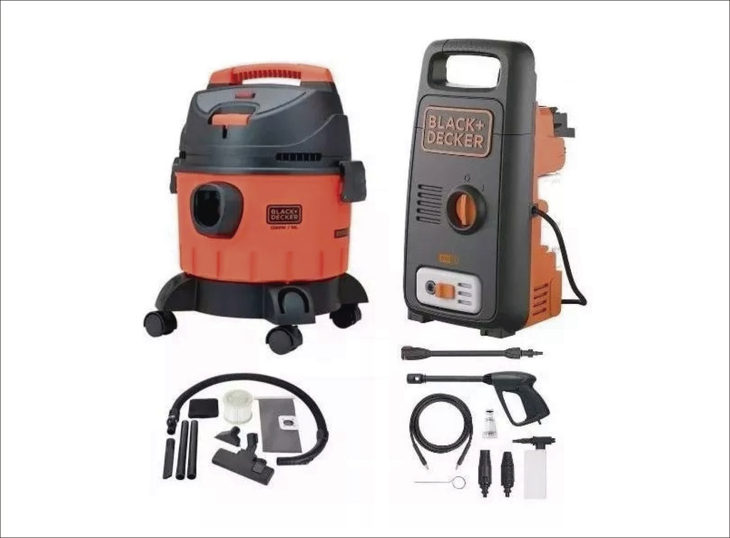 Combo Aspiradora mas Hidrolavadora - Black+Decker