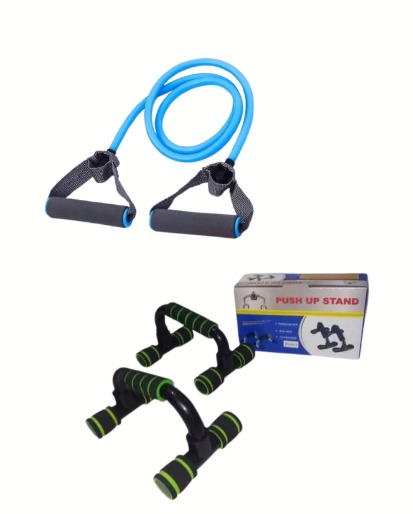 Combo Liga de resistencia + soporte para flexiones de pecho