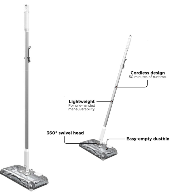 Barredora de Piso de Litio de 30 min - Black and Decker