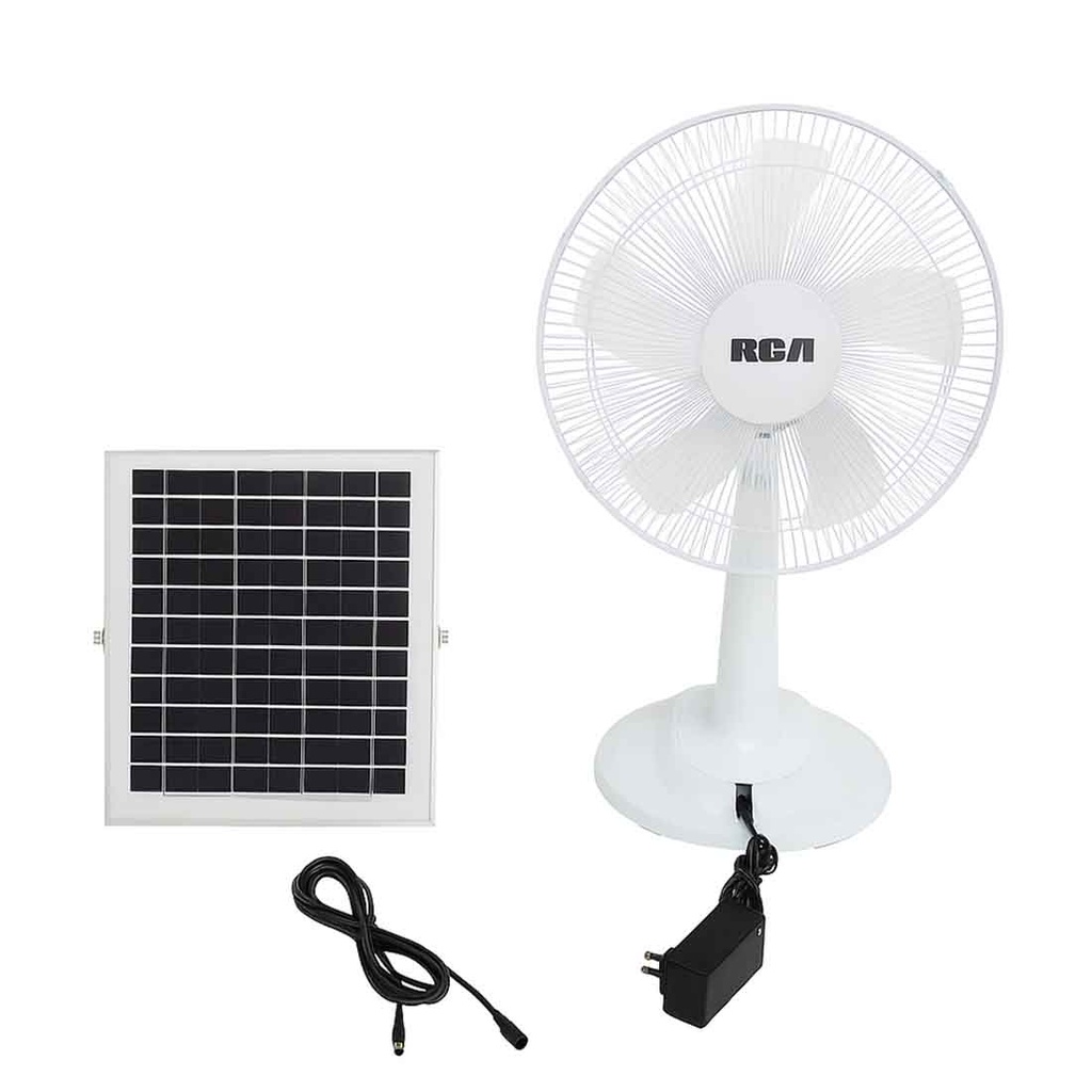 Ventilador Recargable 16 Pulgadas Panel Solar