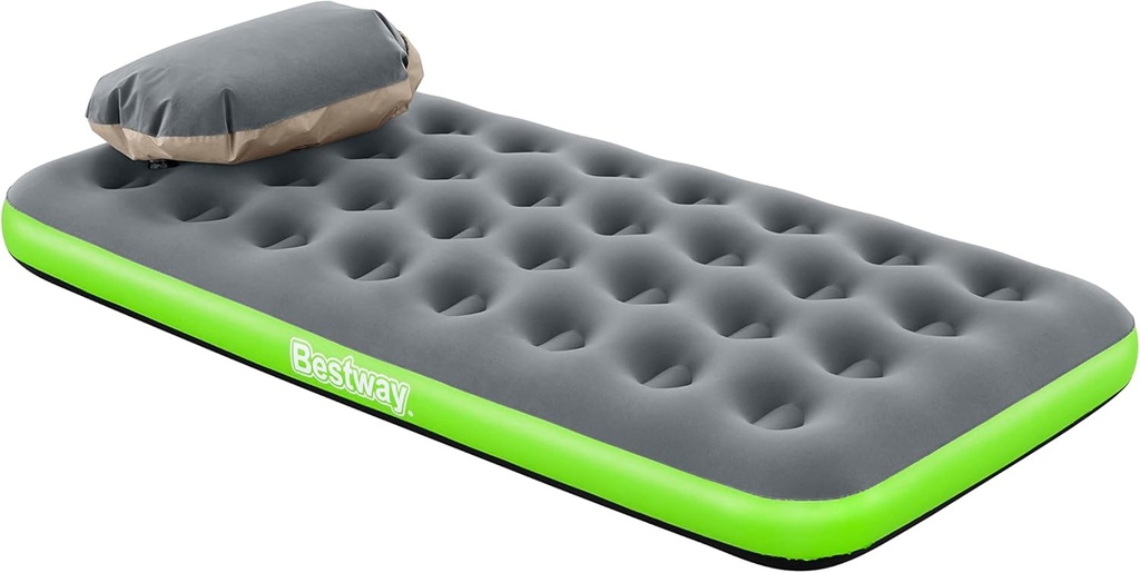 Colchón Inflable Individual De 1 Plaza Bestway Con Inflador
