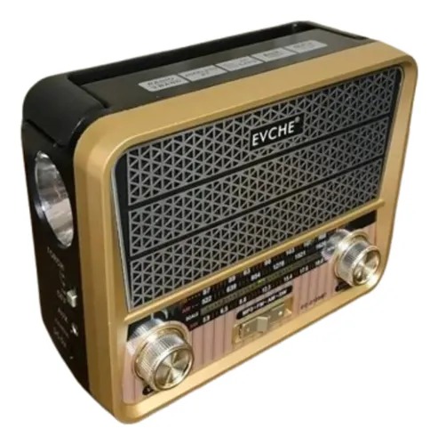 Radio Multibanda - Parlante Bluetooth y Panel Solar EVCHE