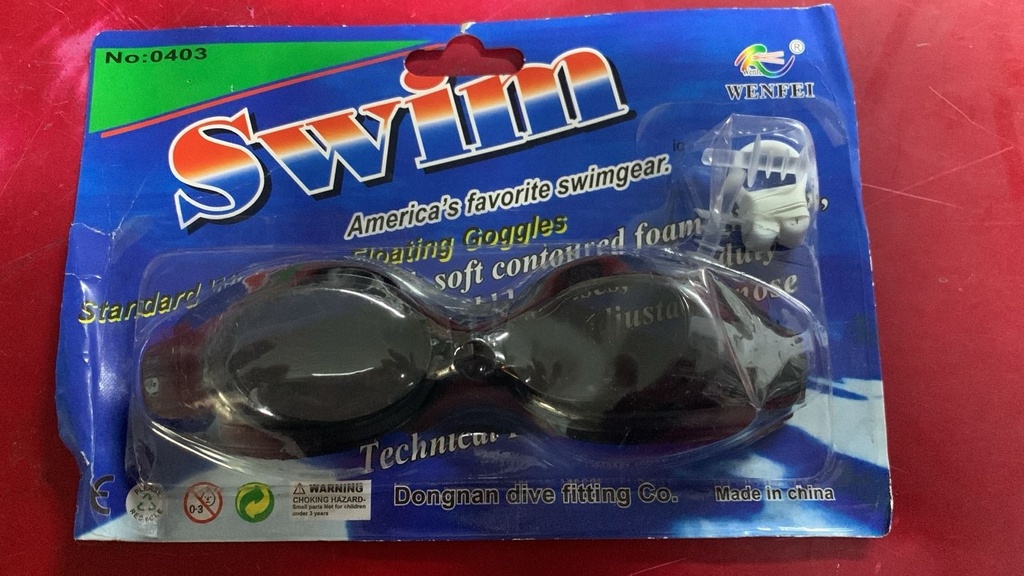 GAFAS NATACIÓN CLIP PARA NARIZ Y TAPONES DE OÍDO