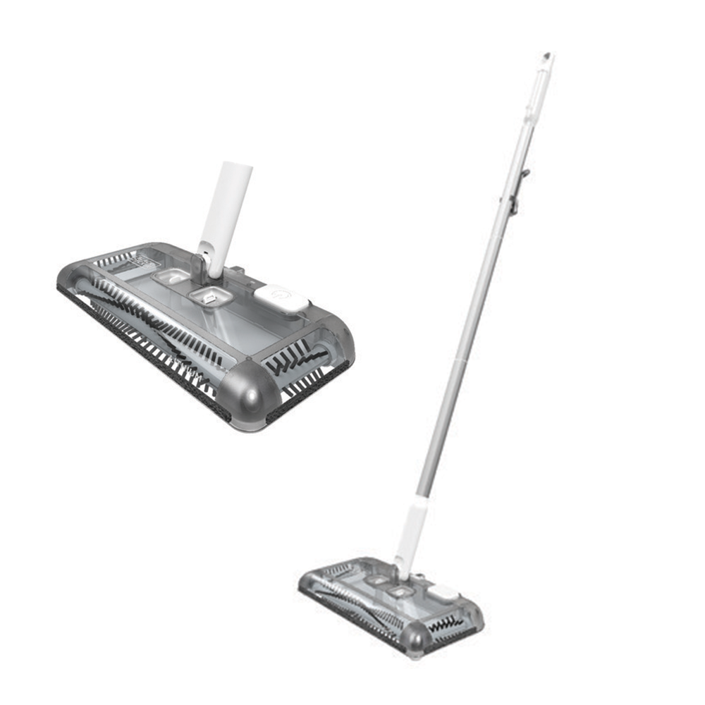 Barredora De Piso Black Decker Inalambrica Litio Hasta 50Min Cabeza Giratoria Blanca