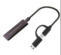 [ENCLUSERM2] Estuche para memoria m2 dual USB 3.1 y tipo c para disco solido nvme