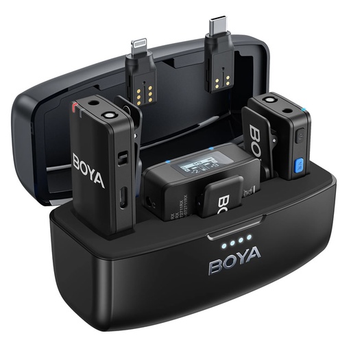 [boyamic] Microfonos dobles Boya BoyaMic USB-C + Lightining + 3.5mm TRS NC
