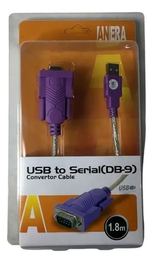 [P000000317] Cable Convertidor De Usb Macho A Serial Db-9 Rs-232 Hembra