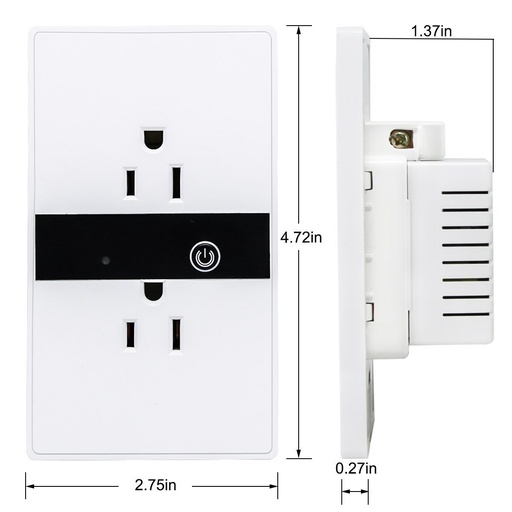 [HOGILUW100] Enchufe Tomacorriente Inteligente Wi-fi